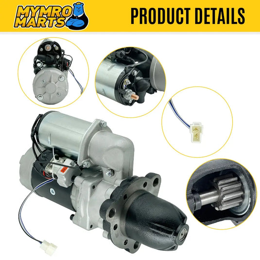 24V 12T Starter Motor 600-813-3330 for Komatsu 6D95L-1L-WR S6D95L-1B 6D95L-1L-WR 6D95L-1L WA100-1 WA100SS-1 WA100SSS-1 WR11-1 WR11SS-1 WA150-1 from MyMROmarts