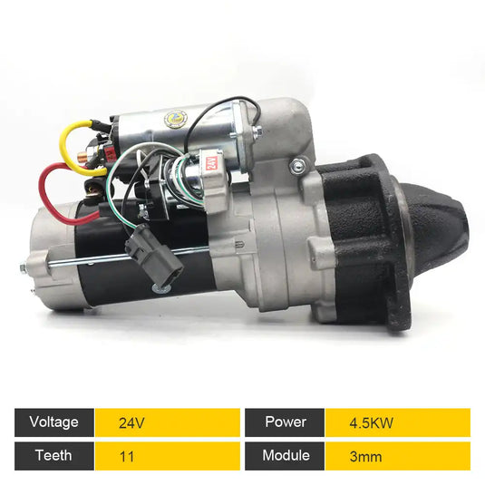 Starter Motor 600-813-4421 For Komatsu Excavator PC120-6 PC100-6 PC200-5 PC210-6 PC220-6 Engine 6D95 from MyMROmarts
