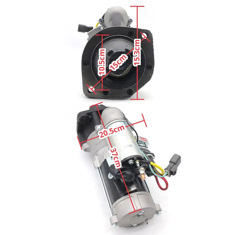 Afbeelding laden in Galerijviewer, Starter Motor 600-813-4421 For Komatsu Excavator PC120-6 PC100-6 PC200-5 PC210-6 PC220-6 Engine 6D95 from MyMROmarts
