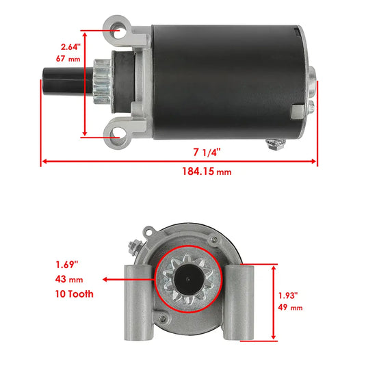 Starter Motor AM120729 for John Deere Lawn Tractor STX30 STX38 STX46 from MyMROmarts