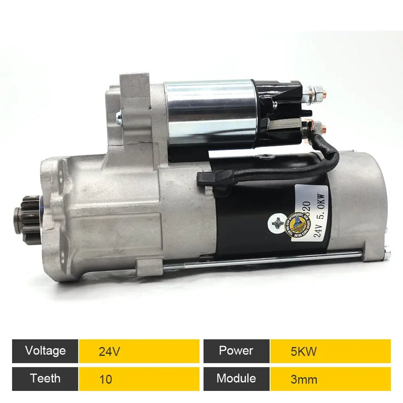 Load image into Gallery viewer, Starter Motor M008T60371 32B66-20100 for Mitsubishi S6S Caterpillar CAT 3066 Engine E320C E320D Hitachi ZAX330 Excavator from MyMROmarts
