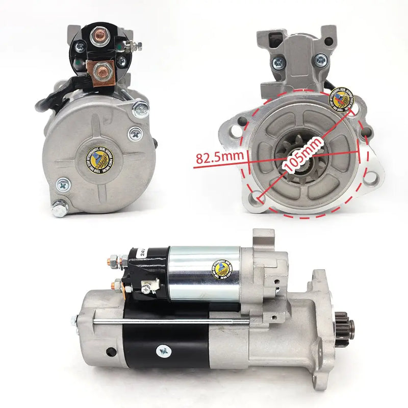 Load image into Gallery viewer, Starter Motor M008T60371 32B66-20100 for Mitsubishi S6S Caterpillar CAT 3066 Engine E320C E320D Hitachi ZAX330 Excavator from MyMROmarts
