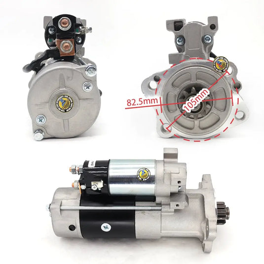 Starter Motor M008T60371 32B66-20100 for Mitsubishi S6S Caterpillar CAT 3066 Engine E320C E320D Hitachi ZAX330 Excavator from MyMROmarts