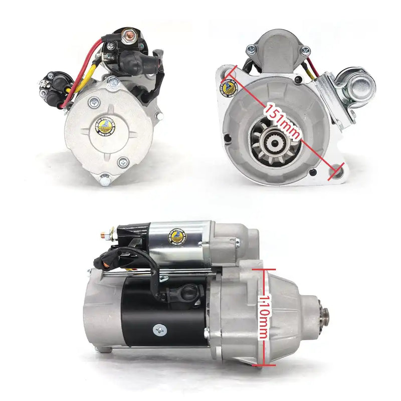 Load image into Gallery viewer, Starter Motor M3T56071 LRS01941 for MITSUBISHI 6D14 6D15 6D16 - Electrical Parts &gt; Starter Motor from MyMROmarts
