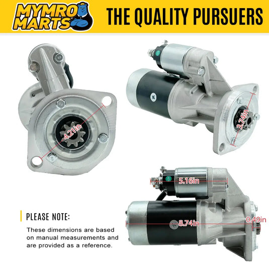 Starter Motor S13-136 S13-113 S13-111 8944104090 For Isuzu Engine 4JB1 4JA1 from MyMROmarts