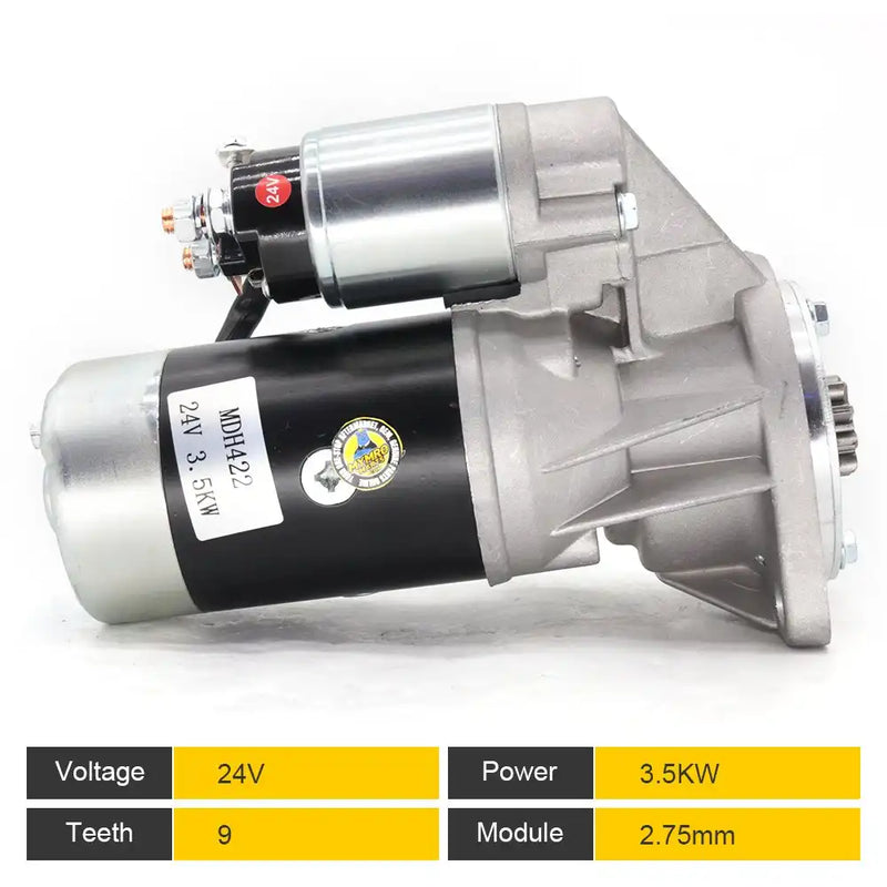 Załaduj obraz do przeglądarki galerii, Starter Motor S2407 LRS01911 for ISUZU 4JB1 for KOBELCO - Electrical Parts &gt; Starter Motor from MyMROmarts
