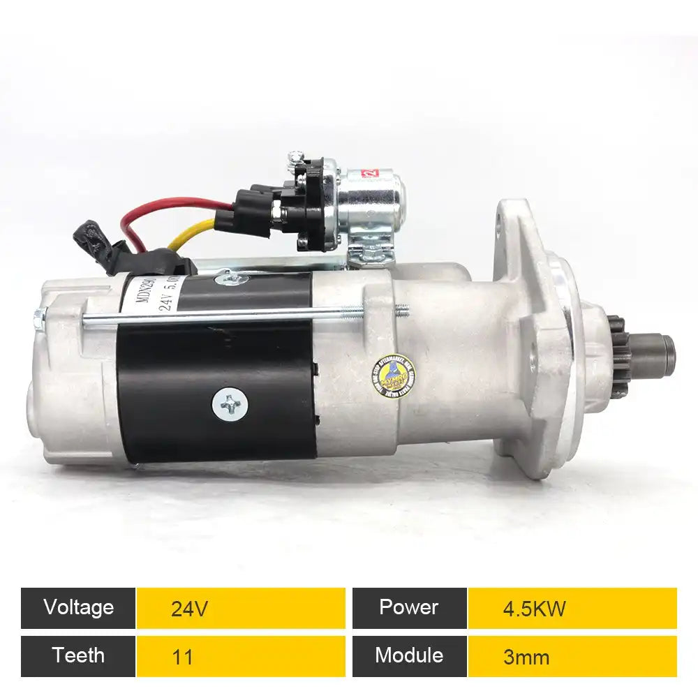 Startmotor 65262017063 65262017076 65262017076A 65262017077B30051600003 30051600015 30051600041 30051600041A 65262017077D 65262017077B 65262017078 voor DOOSAN DX150 DH220-5