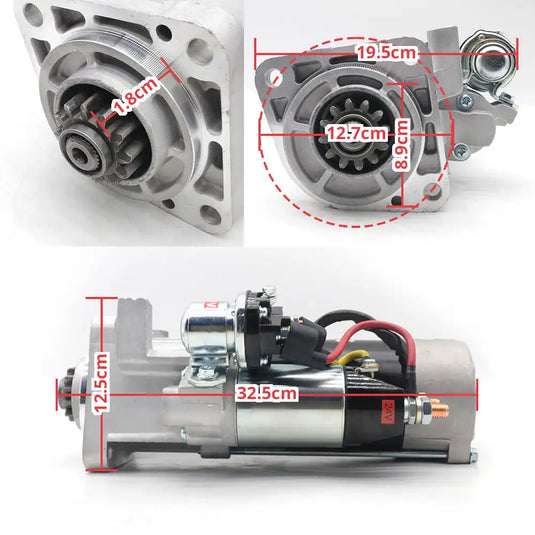 Starter Motor VOE20459041 for Volvo D6D Engine EC160B EC180B EC135B EC140B EC290B EC210B EC240B EW160B EW180B EW140B EW200B EW145B Excavator 24V from MyMROmarts