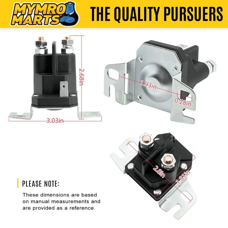Cargue la imagen en el visor de la galería, Starter Solenoid 691656 555375GS 790951 for Ariens EZR1440 EZR1540 Husqvarna Rider 14 15 16 850 Jonsered FR13 FR2111 FR2113 Riding Mowers from MyMROmarts
