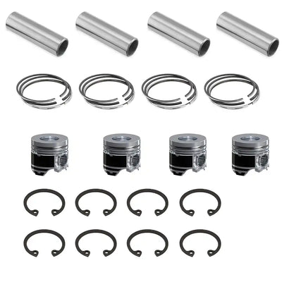 STD 4 Sets Piston Kit With Ring for Mitsubishi 4D34 4D34T 3.9L Engine Fuso Canter FE FG - Engine Parts > Crankshafts & Connecting Rod Components > Piston from MyMROmarts