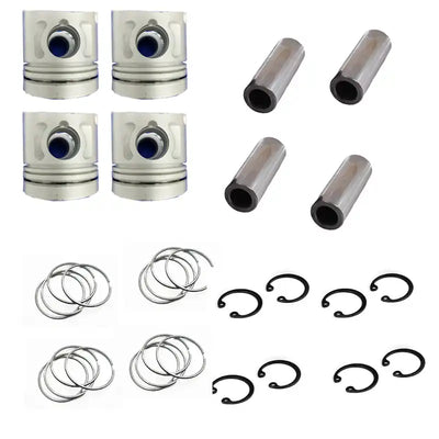 4 Cylinders STD Piston Set With Ring 5-12111-622-2 for Isuzu 4JB1T Turbo Engine Round Top - Engine Parts > Crankshafts & Connecting Rod Components > Piston from MyMROmarts