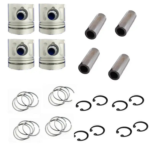 4 Cylinders STD Piston Set With Ring 5-12111-622-2 for Isuzu 4JB1T Turbo Engine Round Top - Engine Parts > Crankshafts & Connecting Rod Components > Piston from MyMROmarts