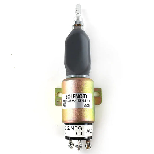 24V Stop Solenoid 34287-01300 SA-4148-T For Hyundai Excavator R160LC-7 R180LC-7 R170W-7 from MyMROmarts