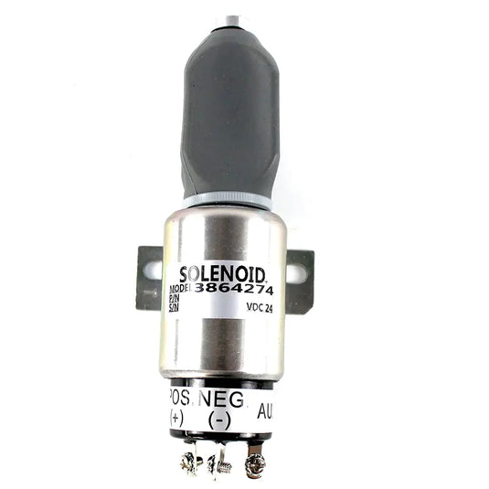 24V Stop Solenoid 3864274 For Hyundai Excavator R215-7C from MyMROmarts
