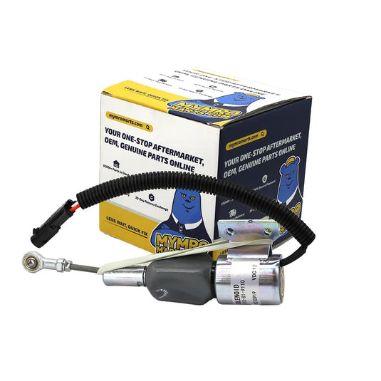 24V Stop Solenoid 6733-81-9110 for Komatsu Engine S4D102E-1AA SA4D102E-1AB from MyMROmarts