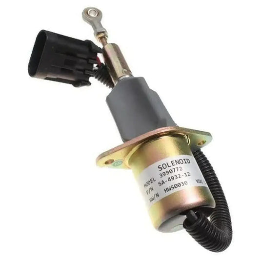 12V Stop Solenoid SA-4932-12 3990772 For Cummins Engine from MyMROmarts