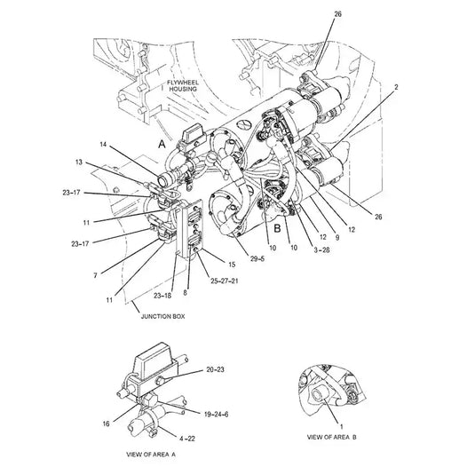 24V Switch Assembly-Magnetic 125-1302 for Caterpillar CAT 320C 329D 324D 365B 318C 345D 525 545 525C 545C 515 535C Engine 3508B 3516B from MyMROmarts