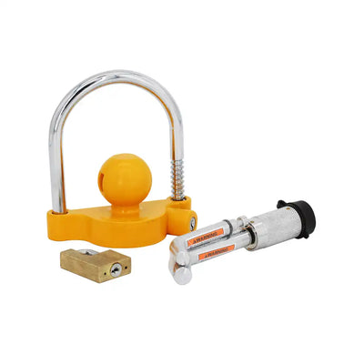 Towing Anti-Theft Lock Kit 7014700 for Universal Coupler Lock Double Pin Bent Lock Coupling Lock Brass from MyMROmarts
