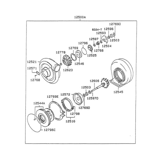 Turbo TD08 Turbocharger VAME157416 For Kobelco Excavator SK300-3 SK300-6 SK300-2 SK300LC-3 SK300LC-6 SK300LC-2 SK400-3 SK400LC-3 SK400LC-6 from MyMROmarts