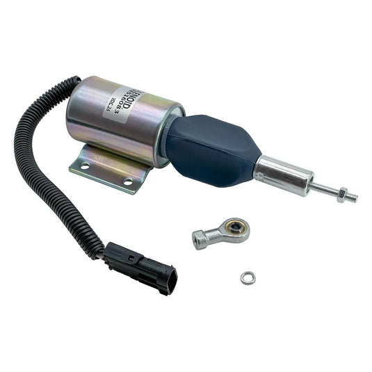 Fuel Shutoff Solenoid RE516083 for John Deere 120 160LC 200LC 230LC 230LCR 270LC 624H TC62H 624HLL 670C 670CH 672CH from MyMROmarts