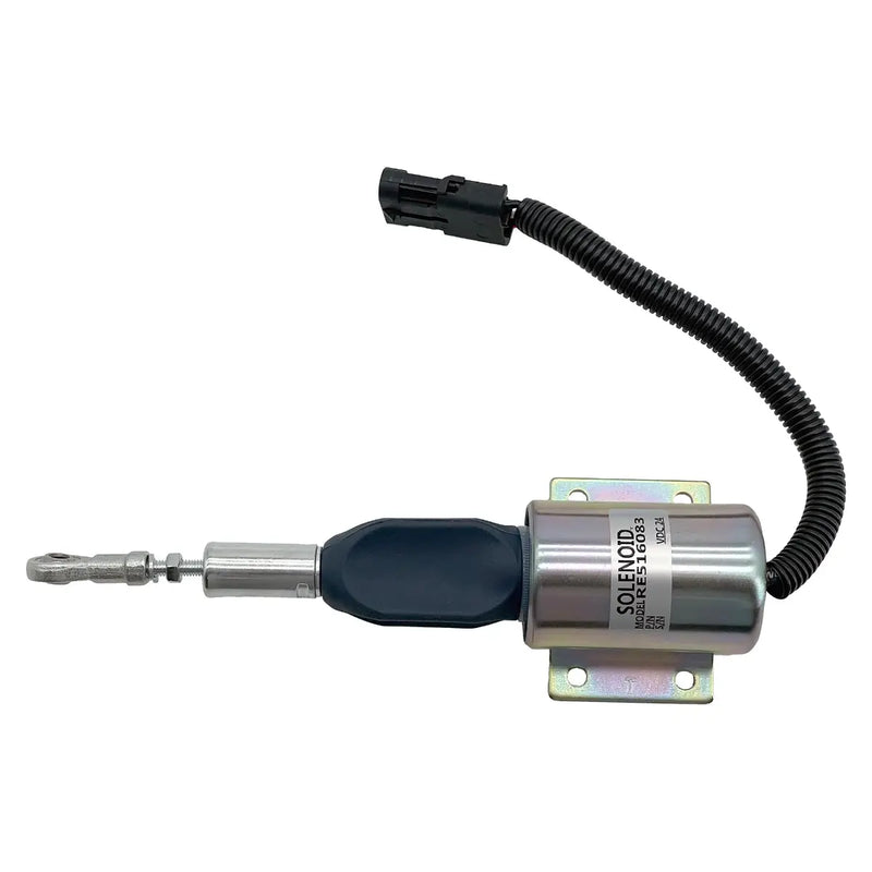 Load image into Gallery viewer, Fuel Shutoff Solenoid RE516083 for John Deere 120 160LC 200LC 230LC 230LCR 270LC 624H TC62H 624HLL 670C 670CH 672CH from MyMROmarts
