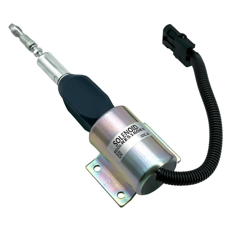 Load image into Gallery viewer, Fuel Shutoff Solenoid RE516083 for John Deere 120 160LC 200LC 230LC 230LCR 270LC 624H TC62H 624HLL 670C 670CH 672CH from MyMROmarts
