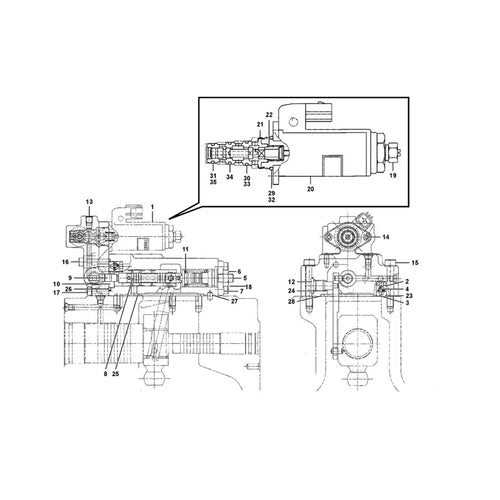 Valve 14659751 for Volvo Excavator EC300D EC350D EC350E EC380E EC380EHR EC750D EC750E EC950E EW205D from MyMROmarts