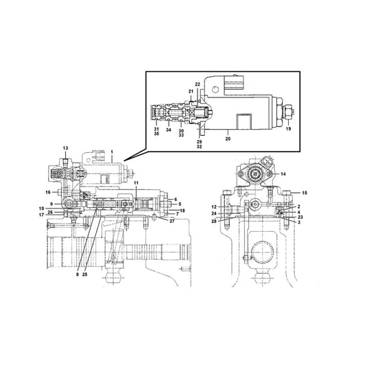 Valve 14659751 for Volvo Excavator EC300D EC350D EC350E EC380E EC380EHR EC750D EC750E EC950E EW205D from MyMROmarts