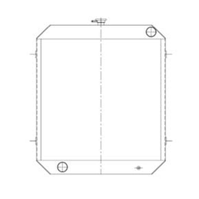 Engine Water Radiator Core 30/901700 for JCB 430 Loading Shovel - Engine Parts > Cooling System > Engine Radiator from MyMROmarts