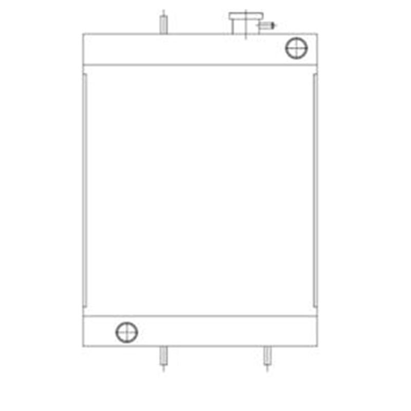 Load image into Gallery viewer, Engine Water Radiator Core 30/919100 30/920400 for JCB 802 803 804 - Engine Parts &gt; Cooling System &gt; Engine Radiator from MyMROmarts
