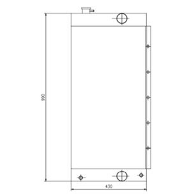 Load image into Gallery viewer, Engine Water Radiator Core 30/926129 for JCB JS175 - Engine Parts &gt; Cooling System &gt; Engine Radiator from MyMROmarts
