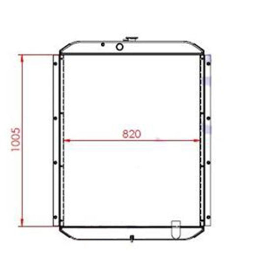 Engine Water Radiator Core for Volvo Excavator EC280E - Engine Parts > Cooling System > Engine Radiator from MyMROmarts