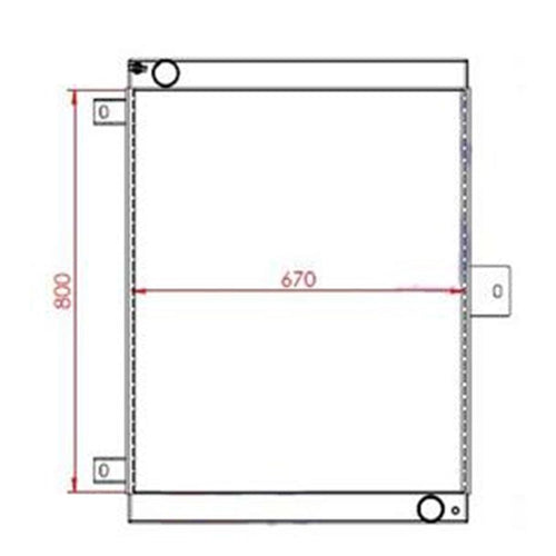 Engine Water Radiator Core for Volvo G720B Motor Grader - Engine Parts > Cooling System > Engine Radiator from MyMROmarts