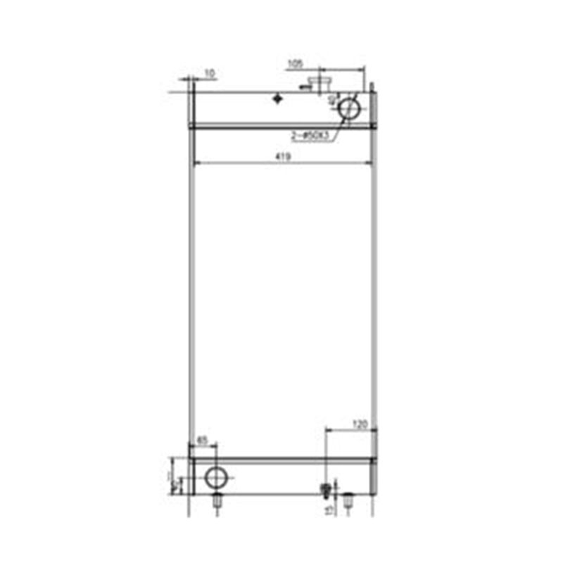 Load image into Gallery viewer, Water Tank Engine Radiator for Doosan Excavator DX170W-5 - Engine Parts &gt; Cooling System &gt; Engine Radiator from MyMROmarts
