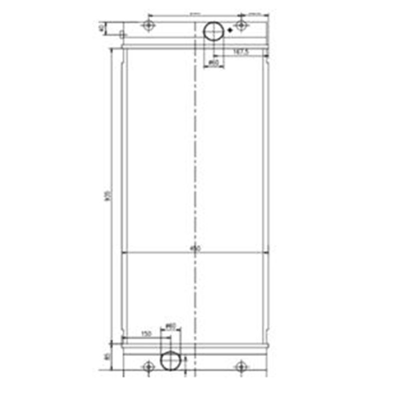 Cargue la imagen en el visor de la galería, Water Tank Engine Radiator for Hyundai Excavator R1400-9A - Engine Parts &gt; Cooling System &gt; Engine Radiator from MyMROmarts
