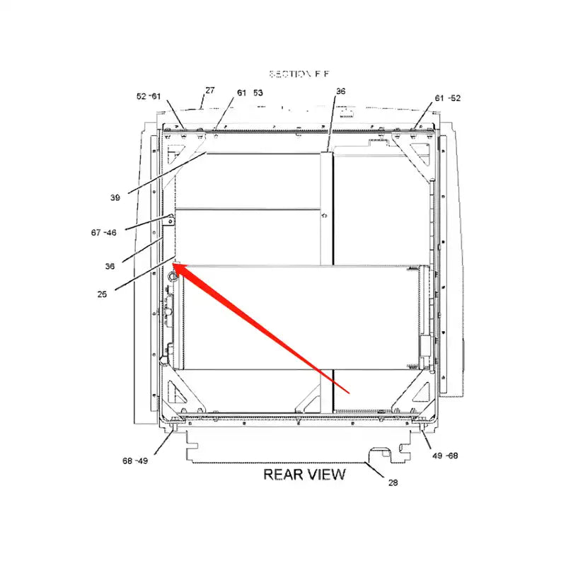 Load image into Gallery viewer, Engine Water Radiator 2253318 for Caterpillar CAT 966GII 972GII from MyMROmarts
