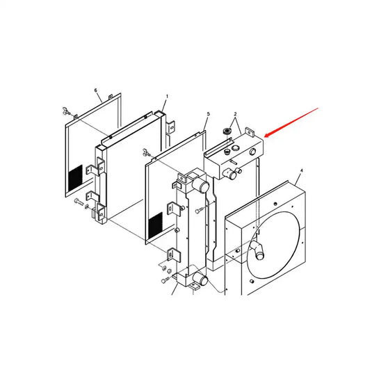 Engine Water Radiator Core 14518017 14530295 14515781 for Volvo Excavator EC160B EC180B from MyMROmarts