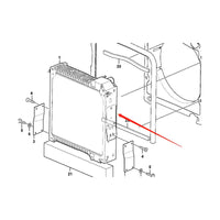 Engine Water Radiator Core for Volvo Loader BL60 BL60B BL61 BL61B BL70 BL71 BL71B from MyMROmarts