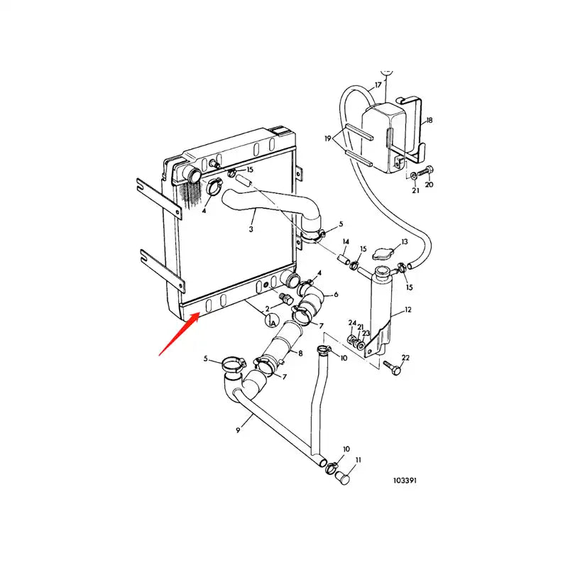 Load image into Gallery viewer, Engine Water Radiator Core 923/02900 for JCB 3CX from MyMROmarts
