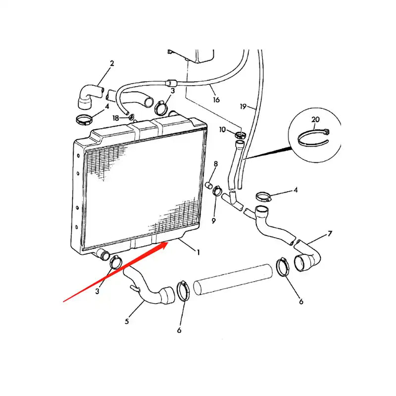 Load image into Gallery viewer, Engine Water Radiator Core 923/04600 for JCB 3CX 4CX from MyMROmarts
