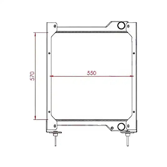 Engine Water Radiator Core 11172698 for Volvo Wheel Loader L90B L90 L90C L90D from MyMROmarts