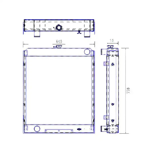 Engine Water Radiator Core 30/303900 for JCB 714 125 135T 145T 155T 185TI 3155 3185 from MyMROmarts