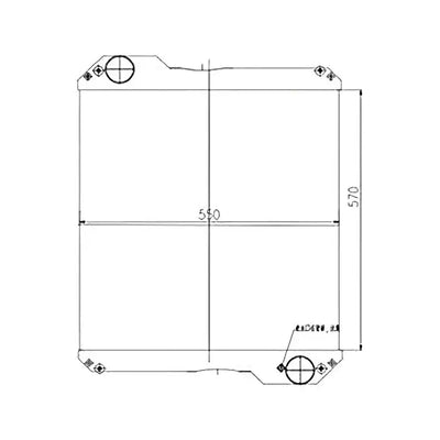 Engine Water Radiator Core 30/304000 for JCB 530 from MyMROmarts