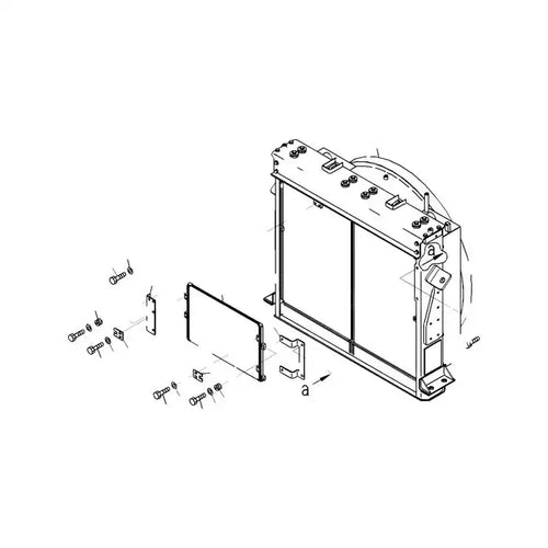 Water Engine Radiator Core Assembly 56B-03-31101 for Komatsu Dump Trucks HM400-3 HM400-3R HM400-3M0 from MyMROmarts