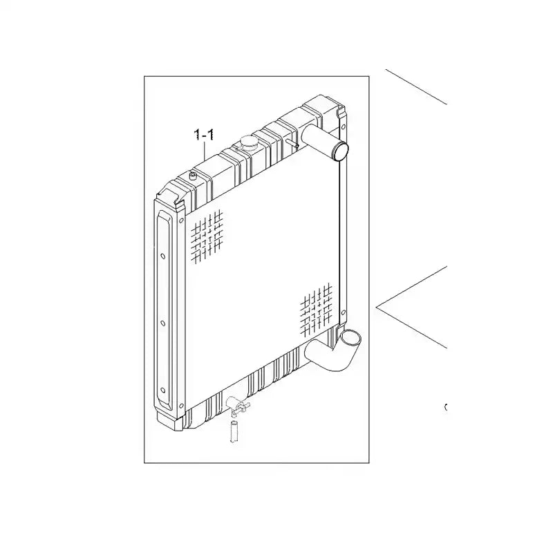 Load image into Gallery viewer, Water Tank Engine Radiator 11NA-43540 11N9-43540 for Hyundai Excavator R320LC-7 R360LC-7 from MyMROmarts
