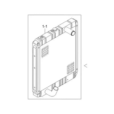 Water Tank Engine Radiator 11NA-44111 11NA-44170 for Hyundai Excavator R370LC-7 from MyMROmarts