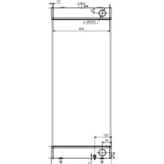 Water Tank Engine Radiator 22B-03-31411 for Komatsu Excavator PC138US-10 from MyMROmarts