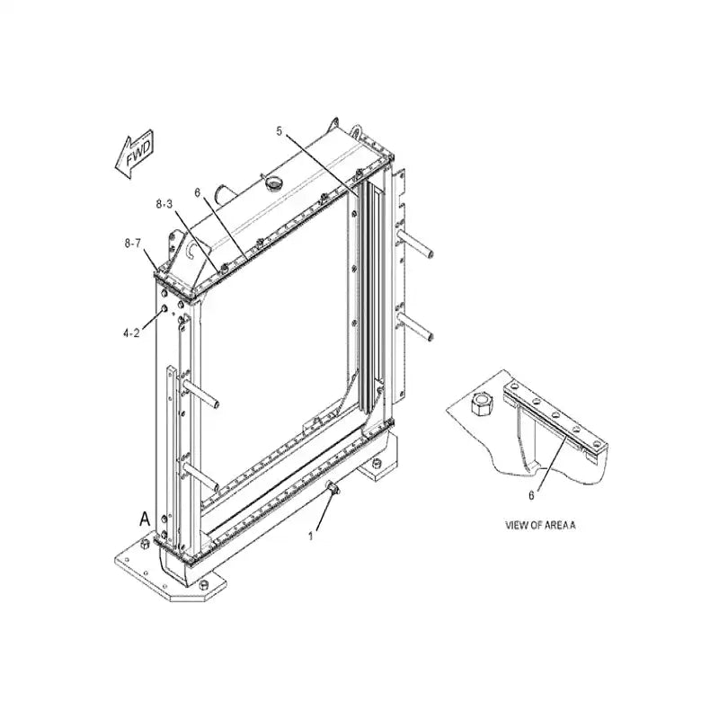Load image into Gallery viewer, Water Tank Engine Radiator Core ASS&#39;Y 149-7703 for Caterpillar Excavator CAT 345B W345B from MyMROmarts
