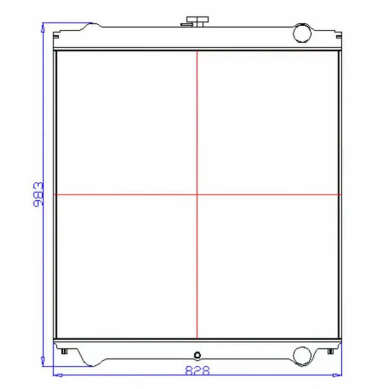 Load image into Gallery viewer, Water Tank Engine Radiator Core ASSY LN00069 LN00070 for Case Excavator CX130 from MyMROmarts
