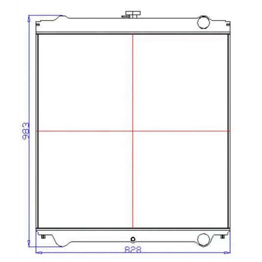 Water Tank Engine Radiator Core ASSY LN00069 LN00070 for Case Excavator CX130 from MyMROmarts